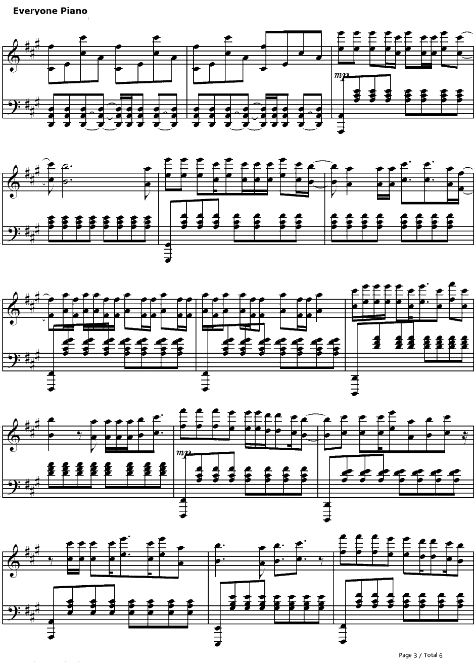 For the First Time钢琴谱-TheScript-3