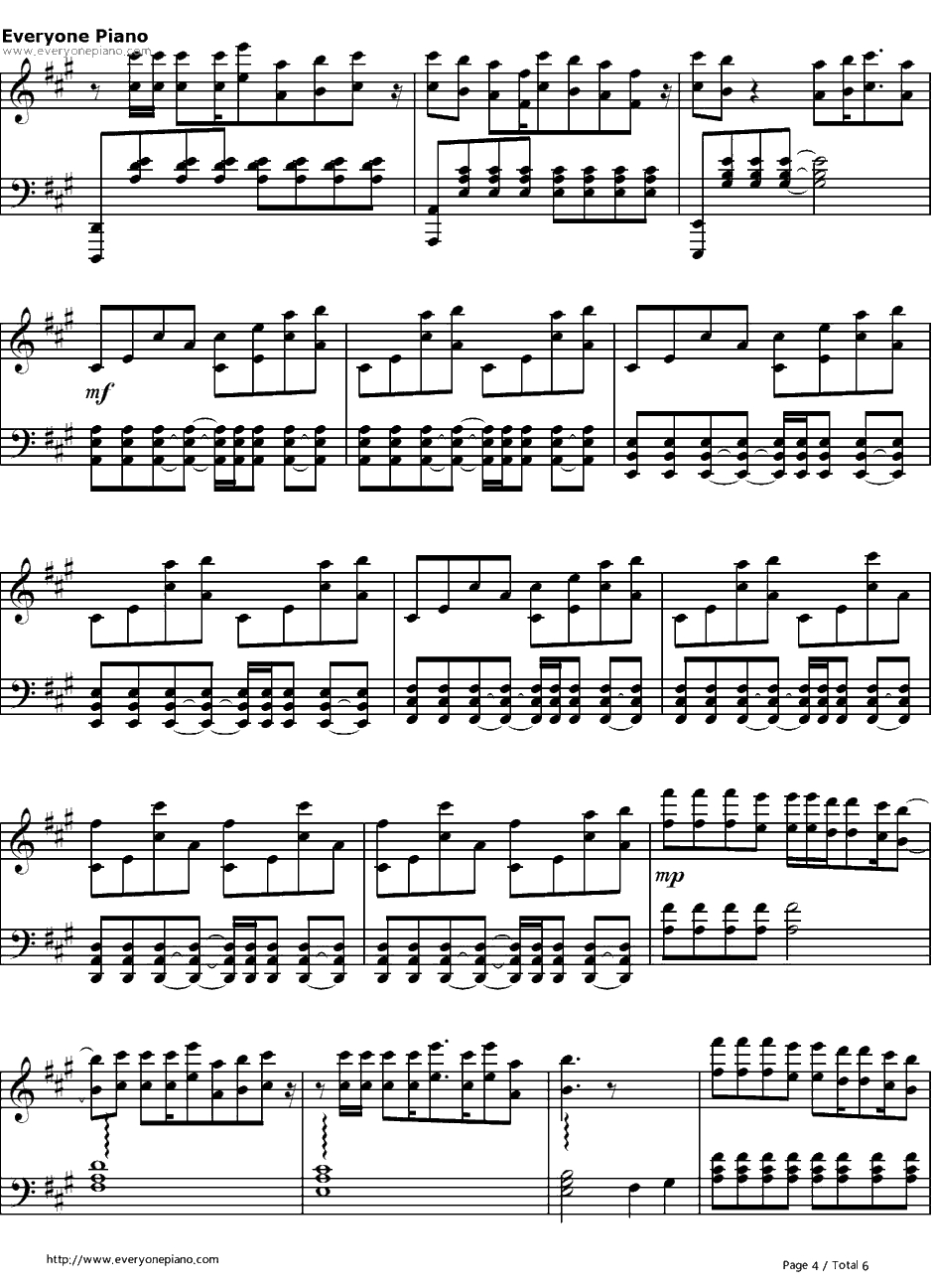 For the First Time钢琴谱-TheScript-4