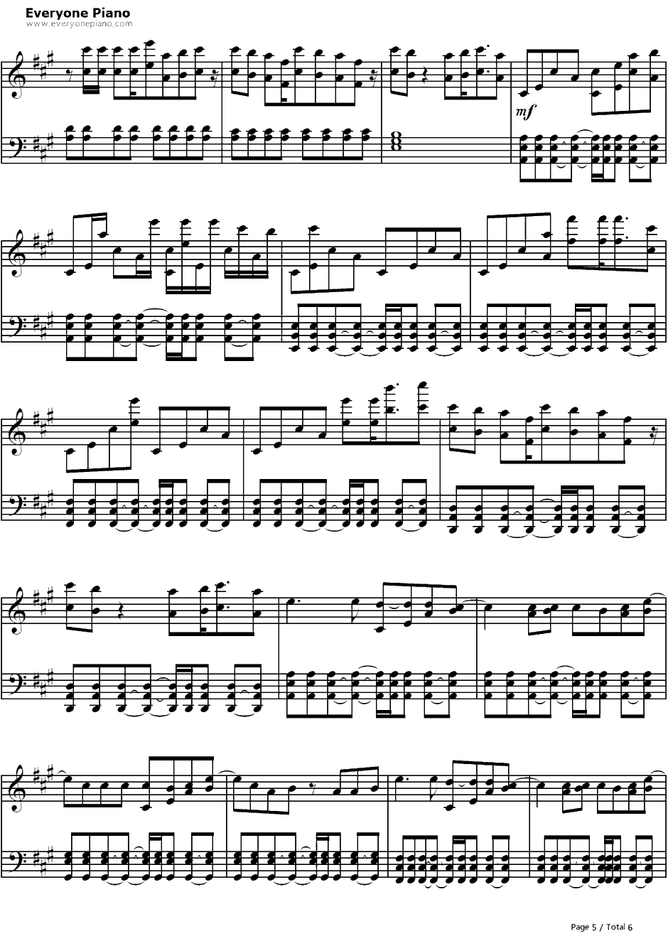 For the First Time钢琴谱-TheScript-5