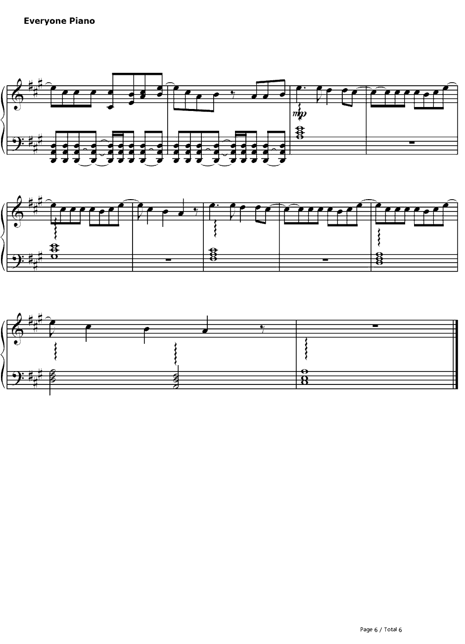 For the First Time钢琴谱-TheScript-6