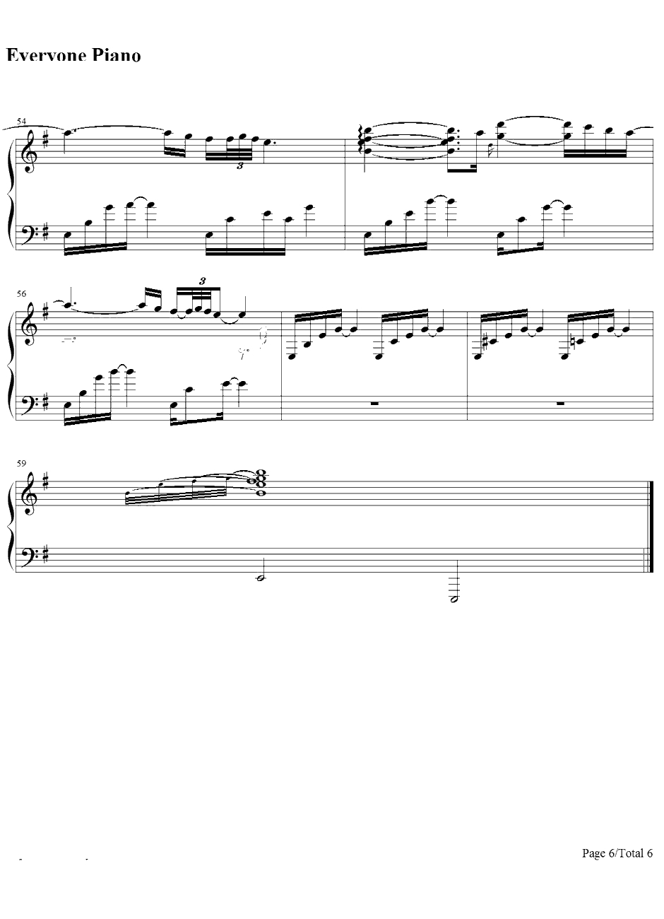 酒红色的心钢琴谱-玉置浩二-ワインレッドの心6