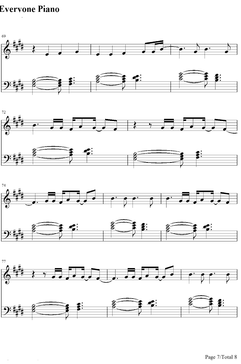 Cannonball钢琴谱-LeaMichele7