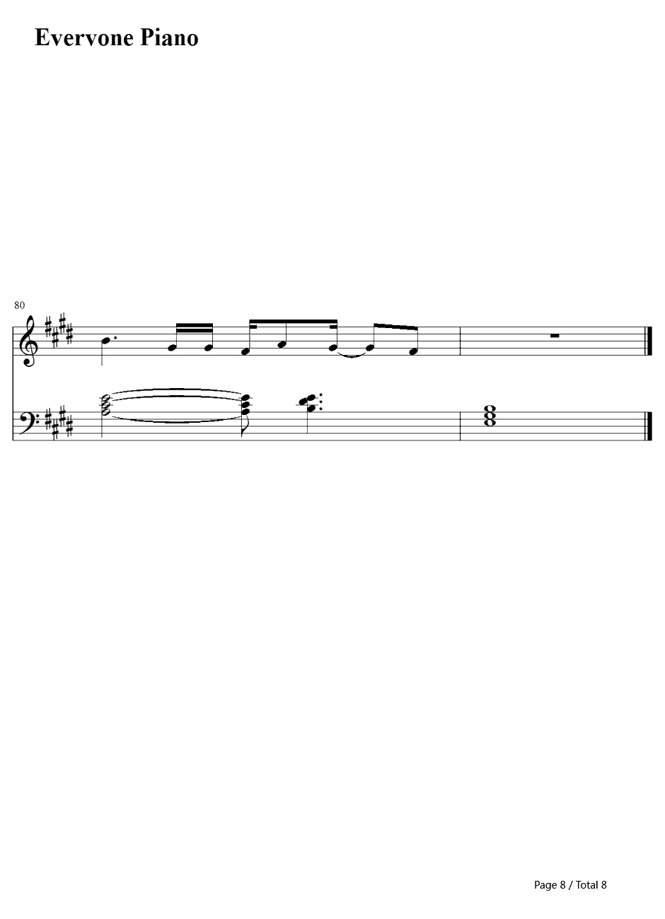 Cannonball钢琴谱-LeaMichele8