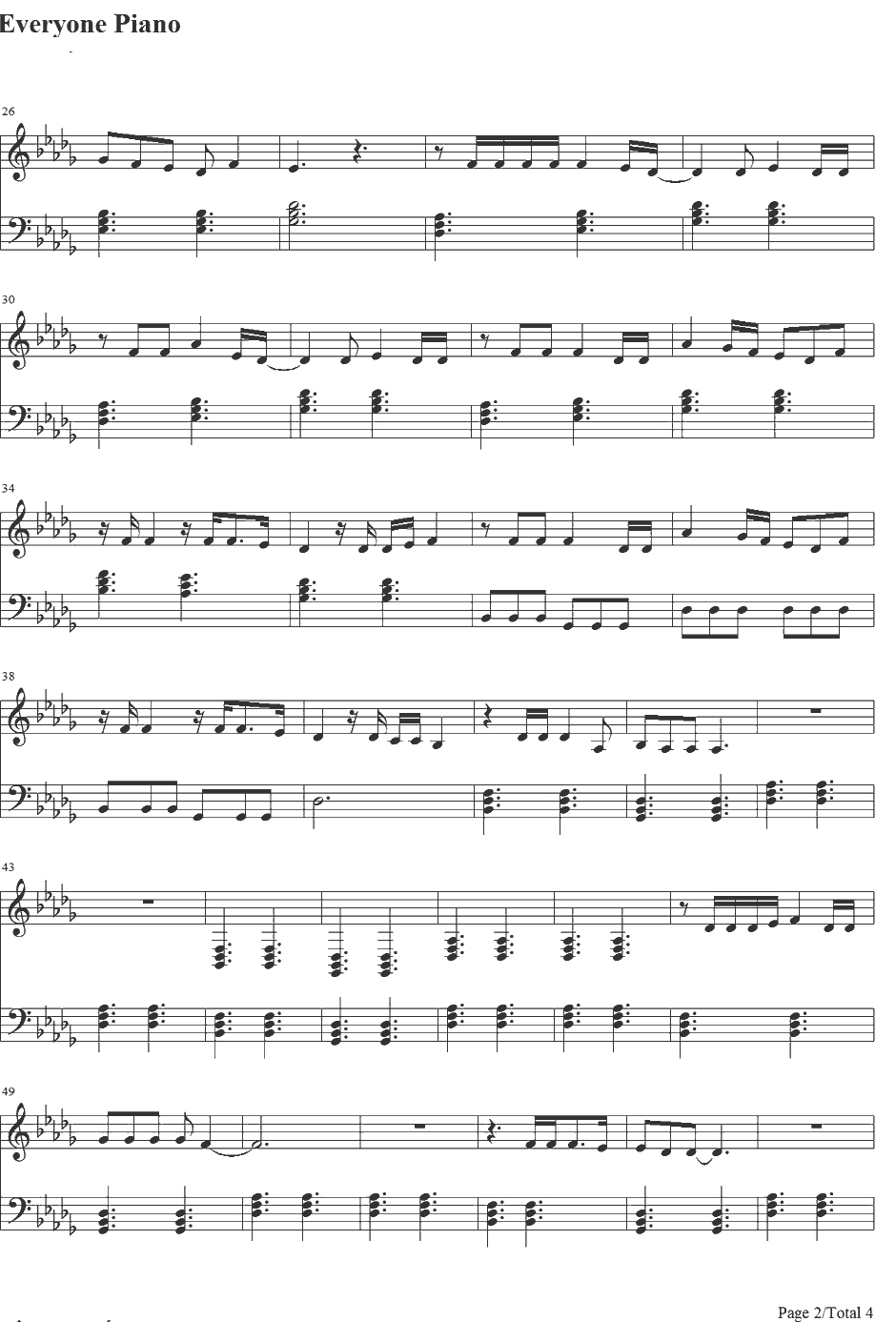 Give Me Love钢琴谱-EdSheeran2