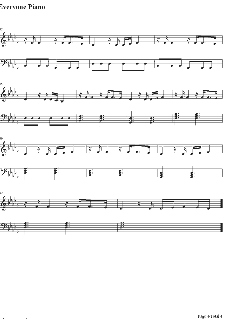 Give Me Love钢琴谱-EdSheeran4