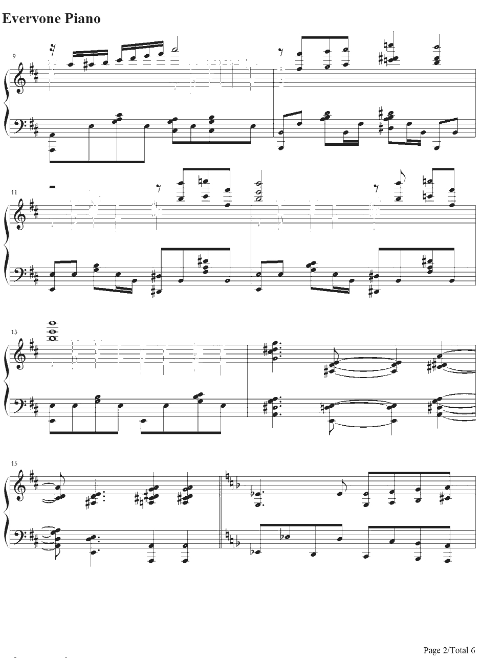 私の薔薇を喰みなさい钢琴谱-ALIPROJECT-薔薇少女OP2