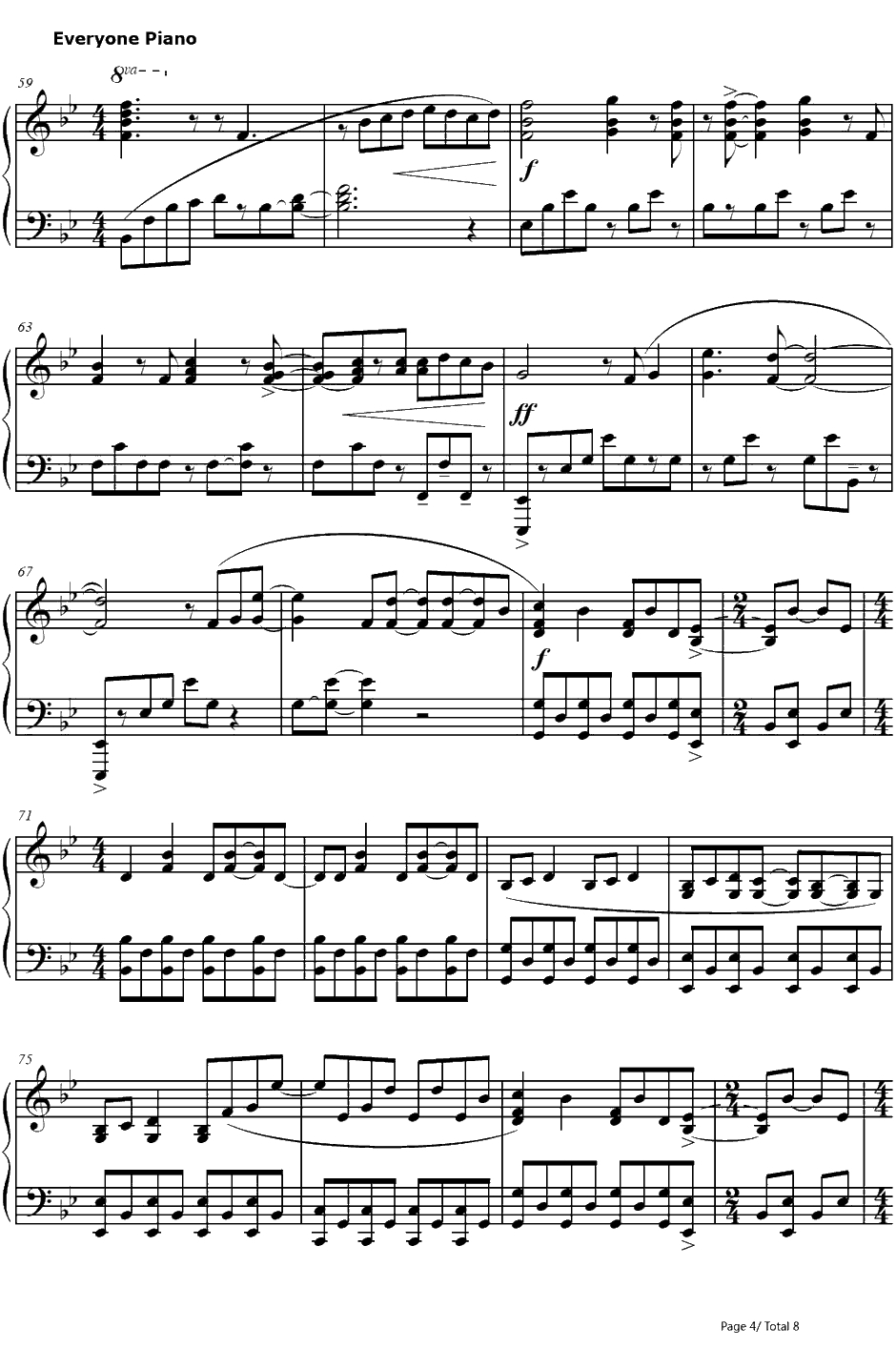 Charlie Brown钢琴谱-Coldplay4