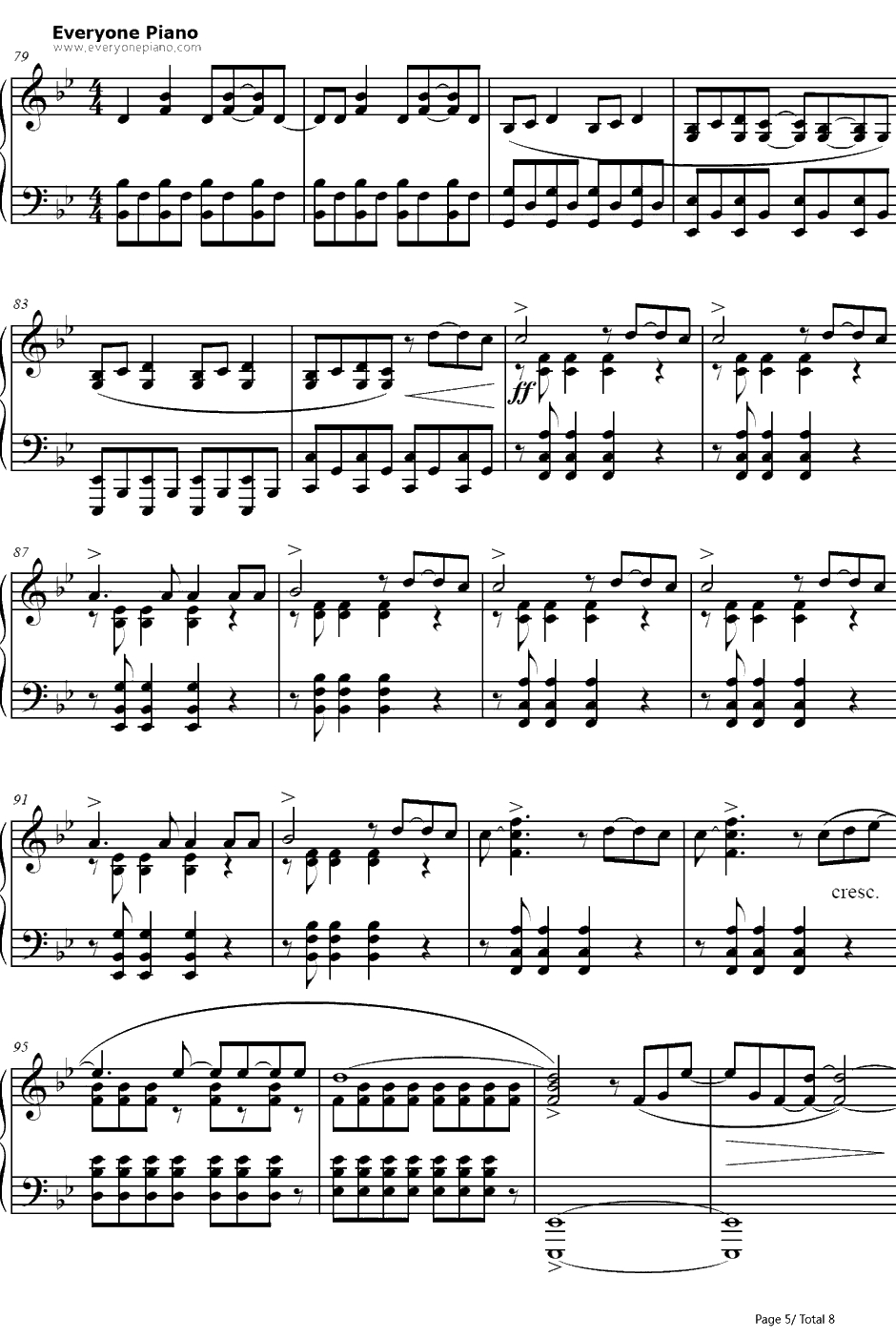 Charlie Brown钢琴谱-Coldplay5