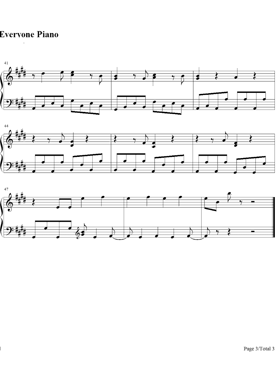 青い栞钢琴谱-GalileoGalilei-我们仍未知道那天所看见的花的名字OP3