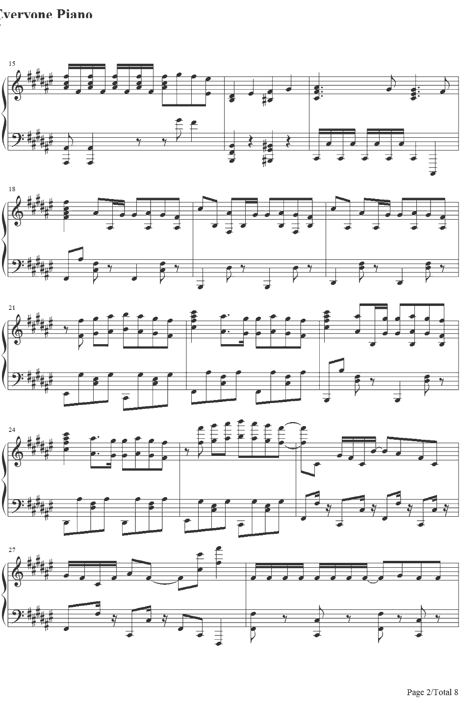 まっしろわーるど钢琴谱-みかくにんぐッ！-未确认进行式ED2