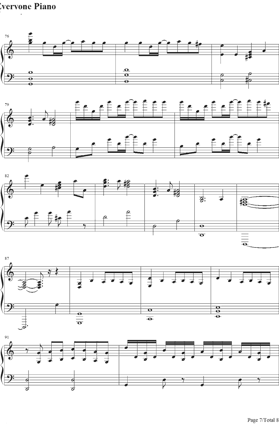 まっしろわーるど钢琴谱-みかくにんぐッ！-未确认进行式ED7