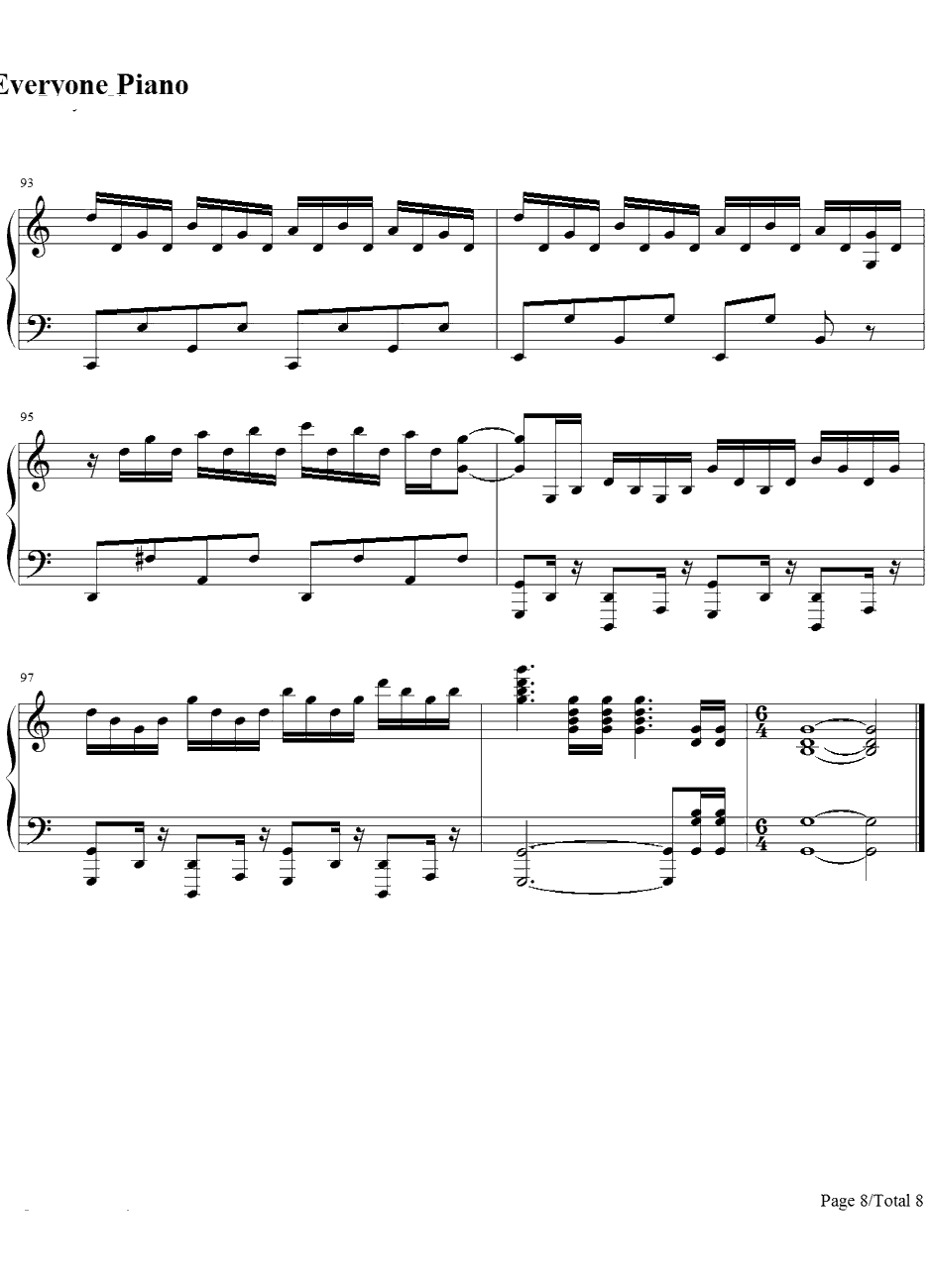 まっしろわーるど钢琴谱-みかくにんぐッ！-未确认进行式ED8