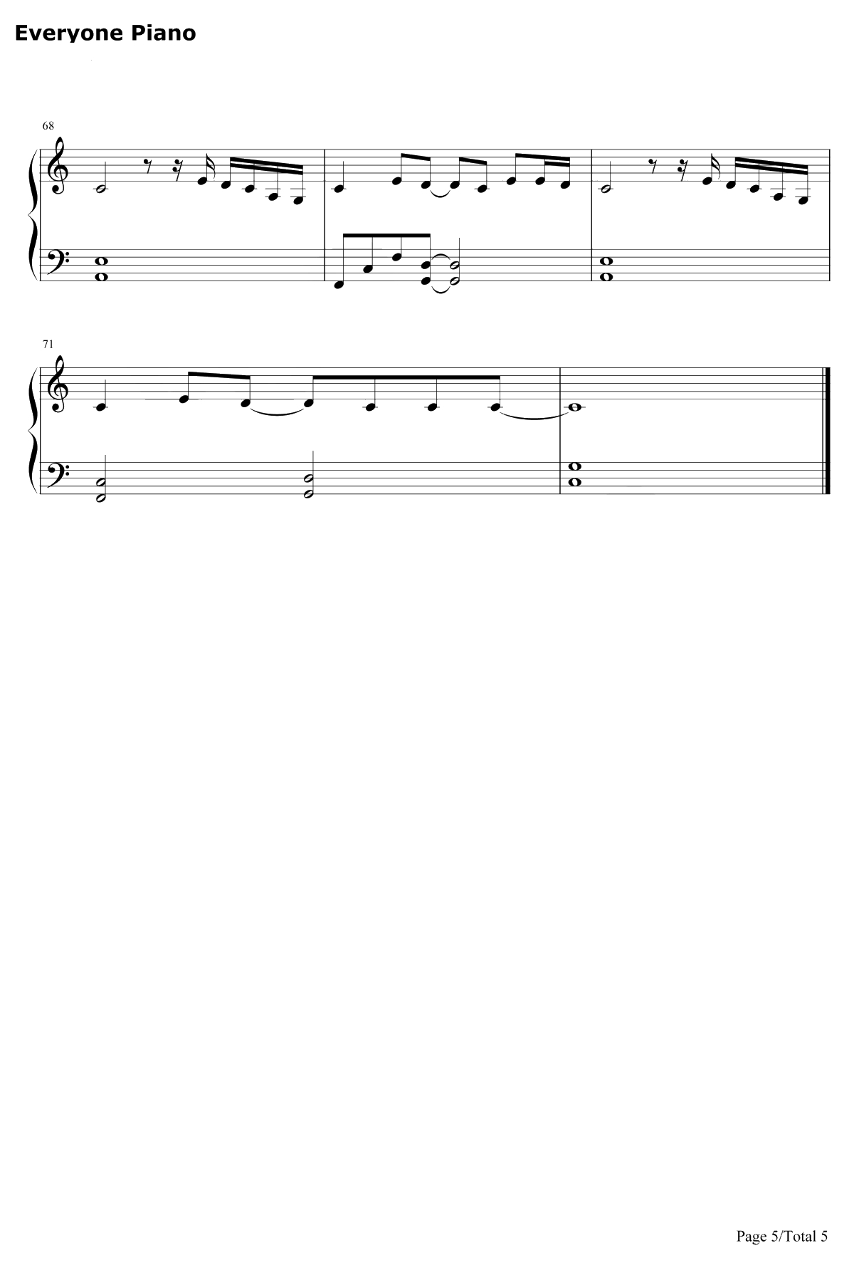 Love Someone钢琴谱-LukasGraham5