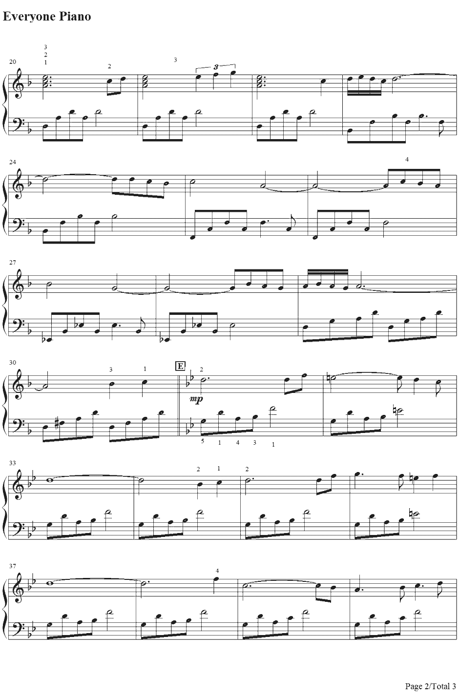 风之谷钢琴谱-久石让宫崎骏-《風の谷のナウシカ》插曲2