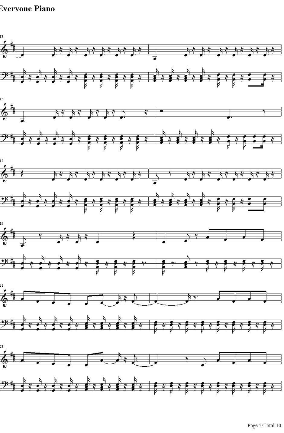 Live While We're Young钢琴谱-OneDirection2