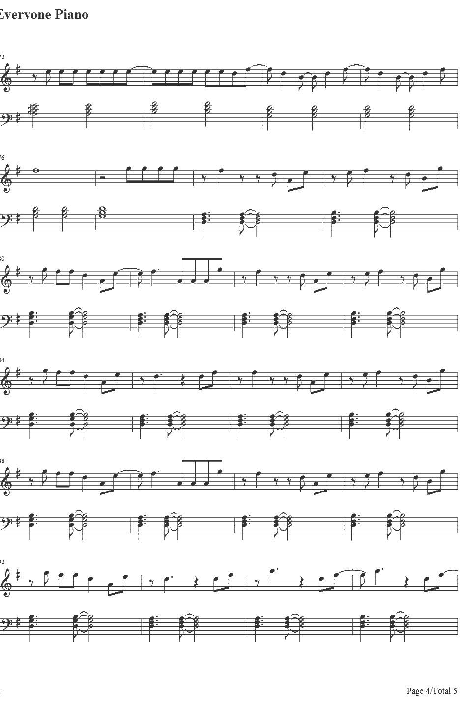 Daylight钢琴谱-Maroon54