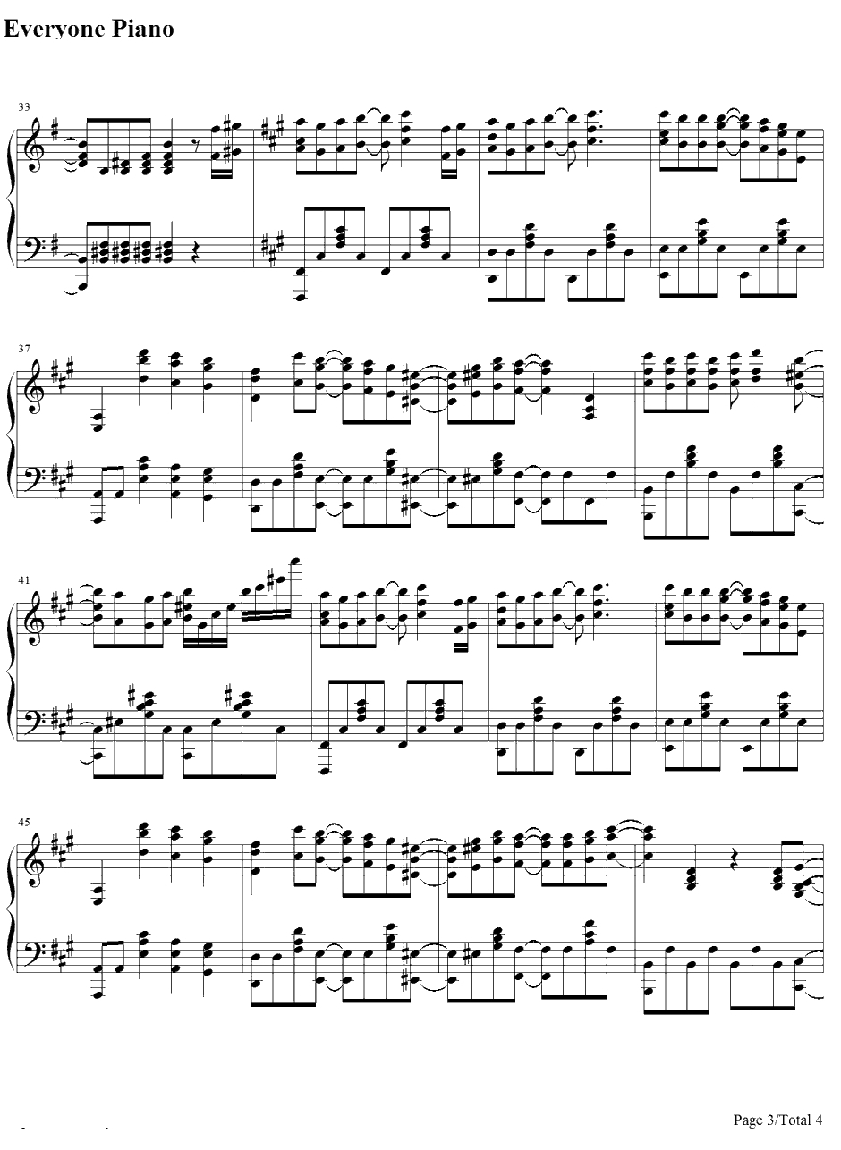 oathsign钢琴谱-LiSA-Fate/ZeroOP13