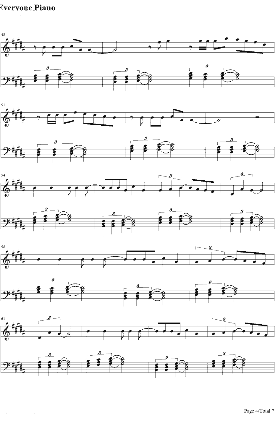 Your Body钢琴谱-ChristinaAguilera4