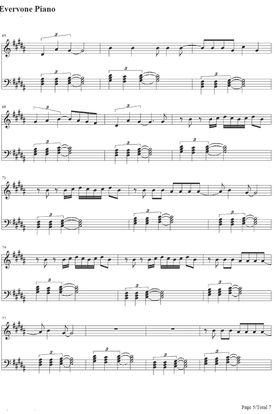 Your Body钢琴谱-ChristinaAguilera5