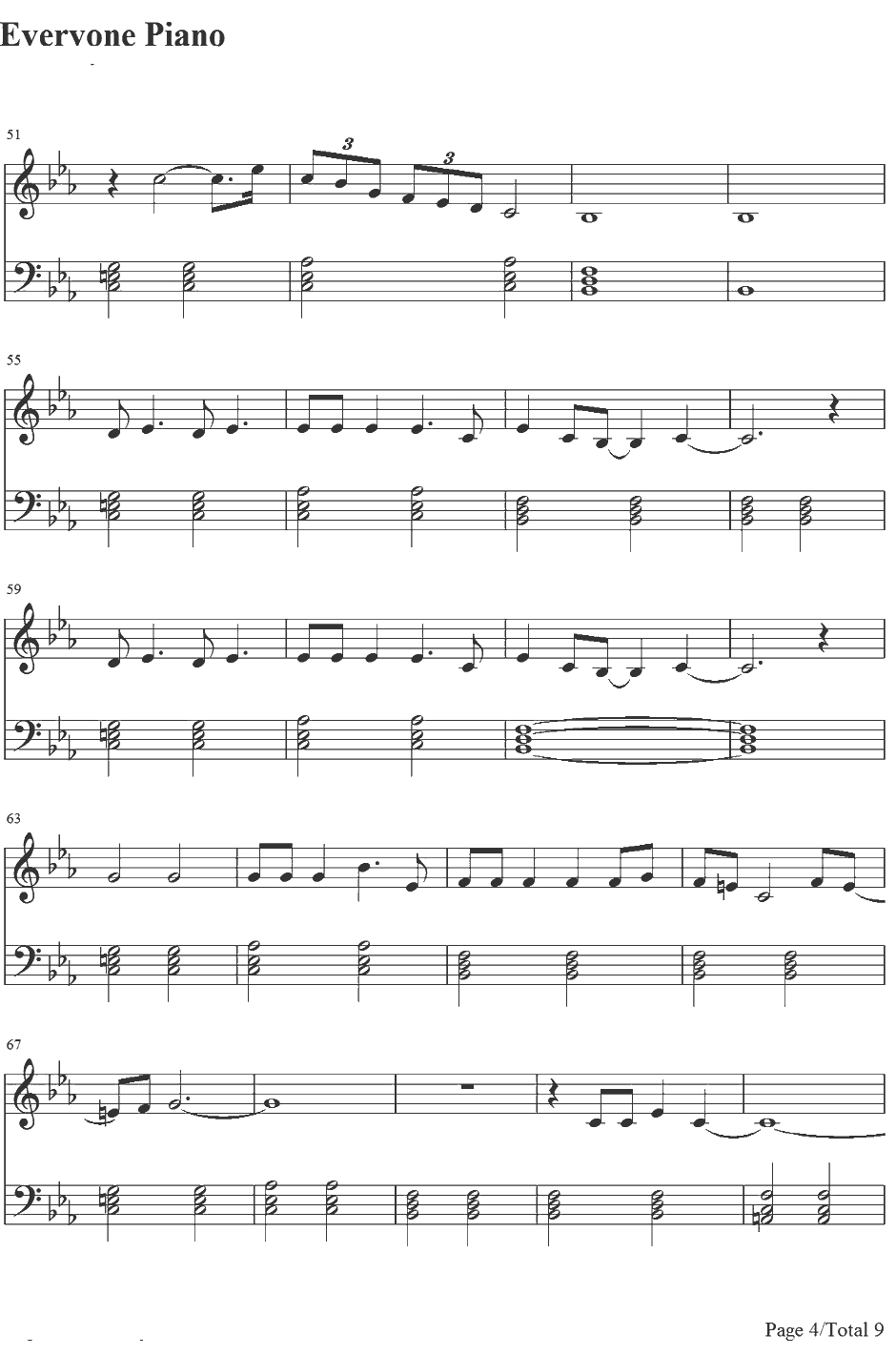 Empire钢琴谱-Shakira4