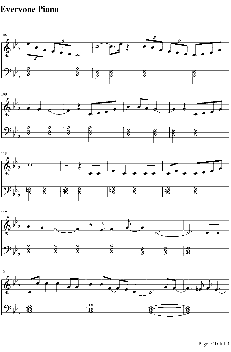 Empire钢琴谱-Shakira7