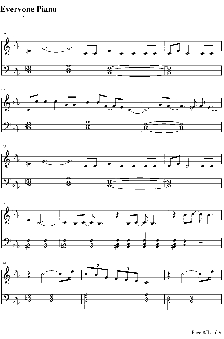 Empire钢琴谱-Shakira8