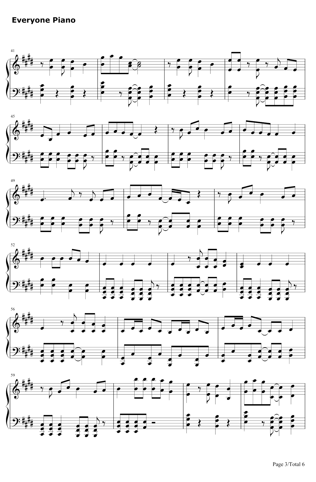 DieYoung钢琴谱-Kesha3