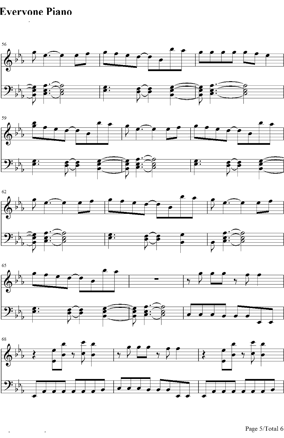 Find You钢琴谱-Zedd5