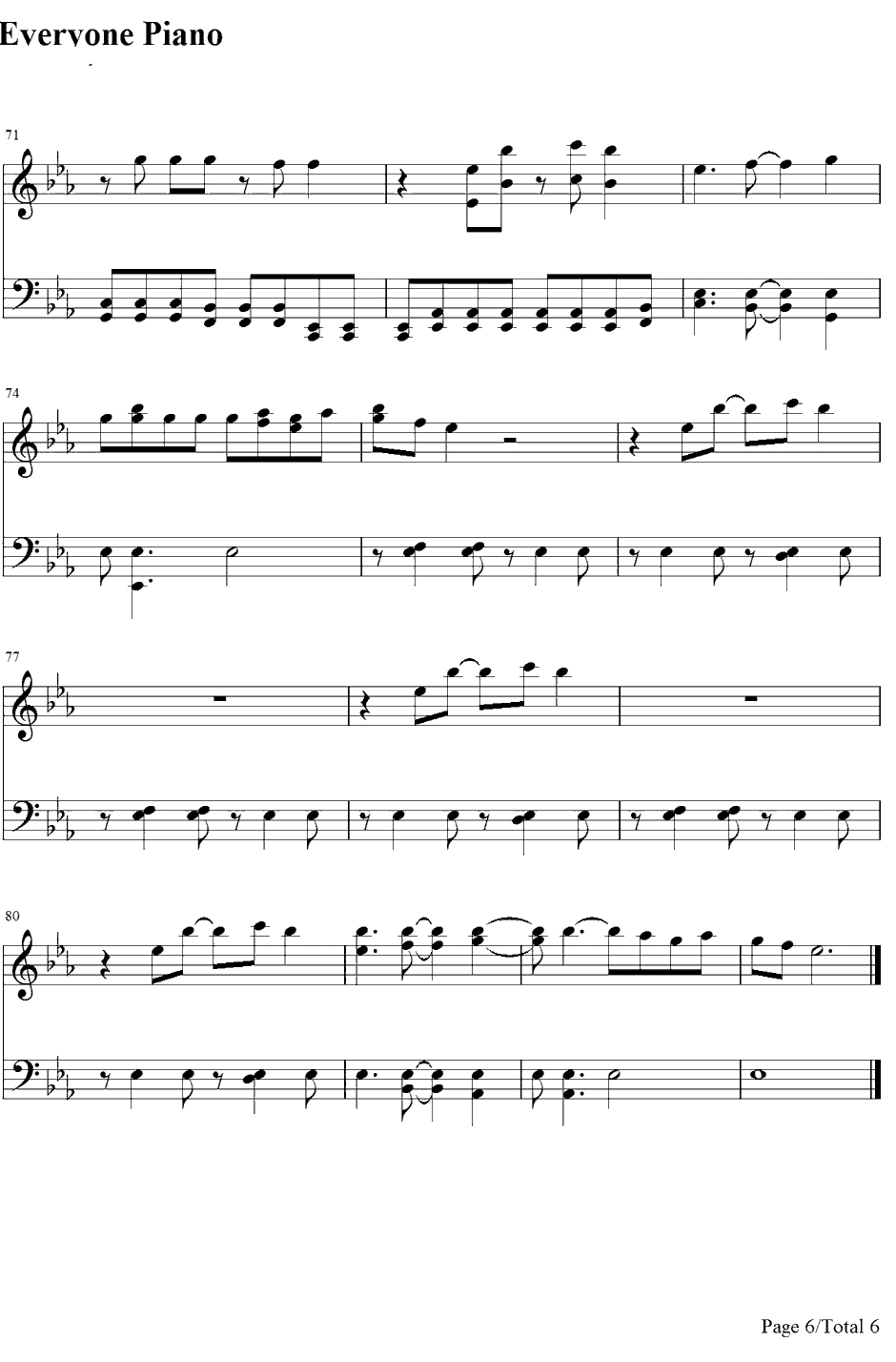 Find You钢琴谱-Zedd6