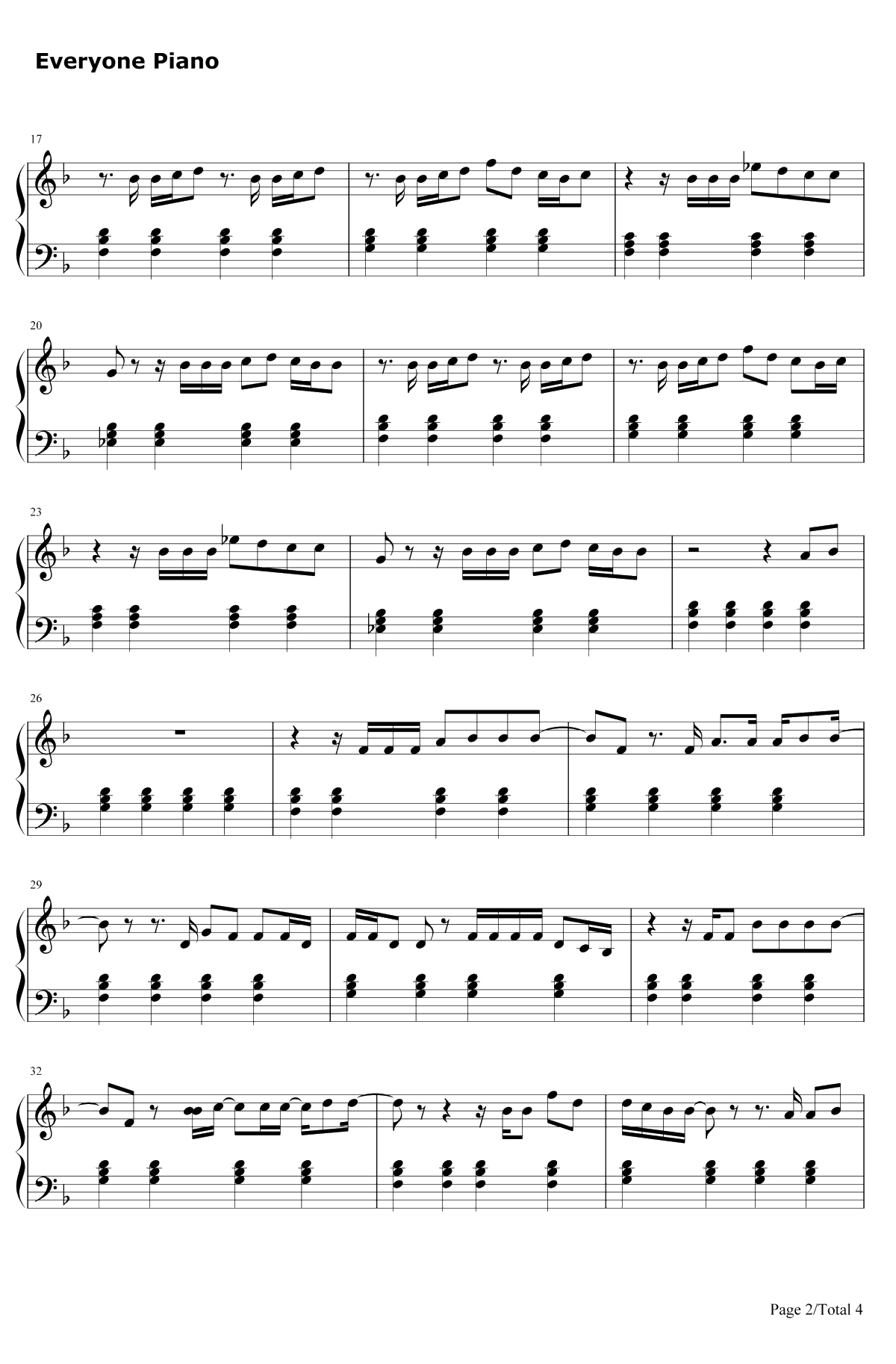 Lego House钢琴谱-EdSheeran2