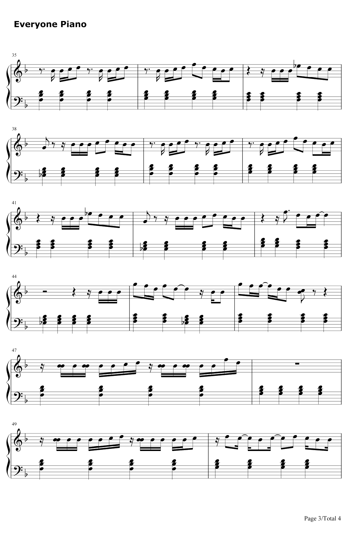 Lego House钢琴谱-EdSheeran3