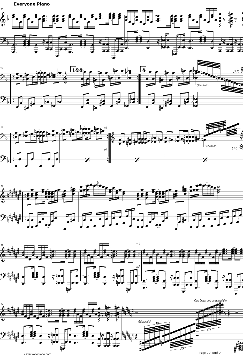 U.N.オーエンは彼女なのか？钢琴谱-东方Project-U.N.OwenWasHer?-东方红魔乡2