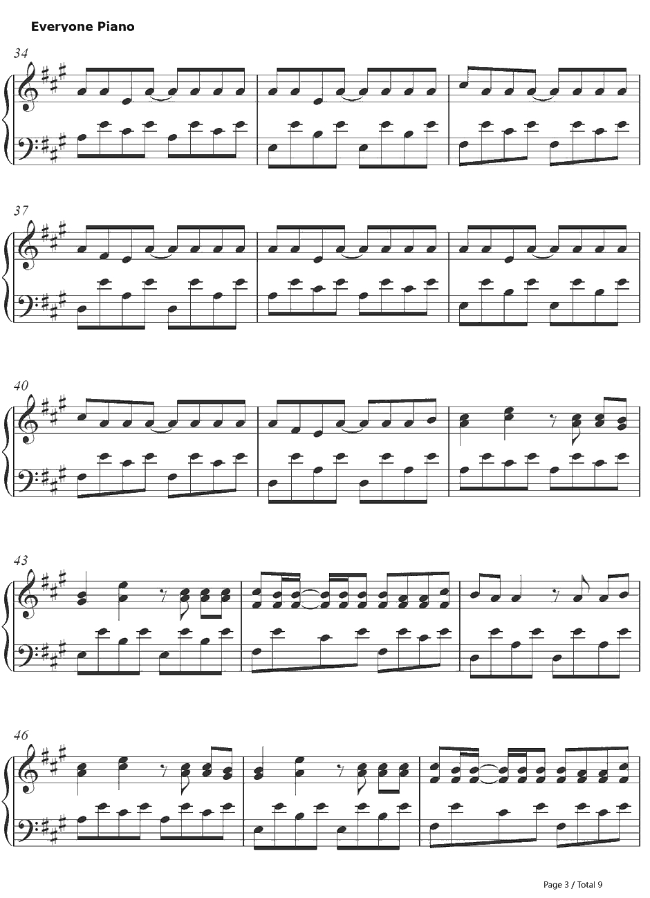 Don't Matter钢琴谱-Akon3