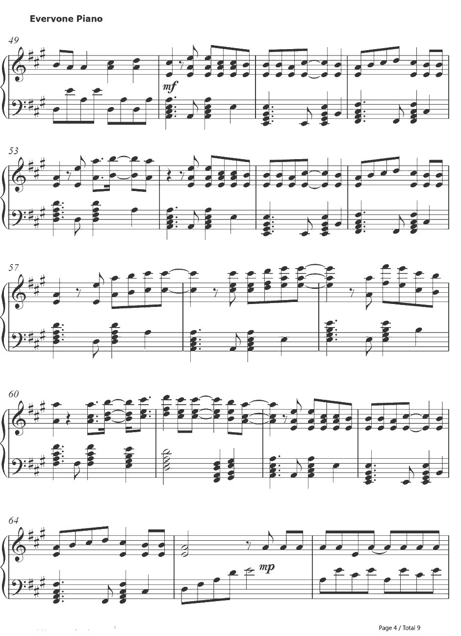 Don't Matter钢琴谱-Akon4