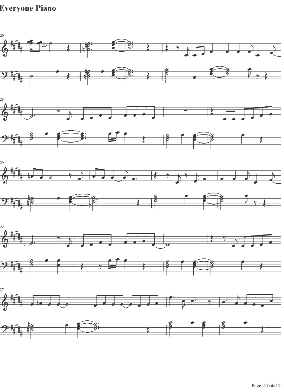 Honeymoon Avenue钢琴谱-ArianaGrande2