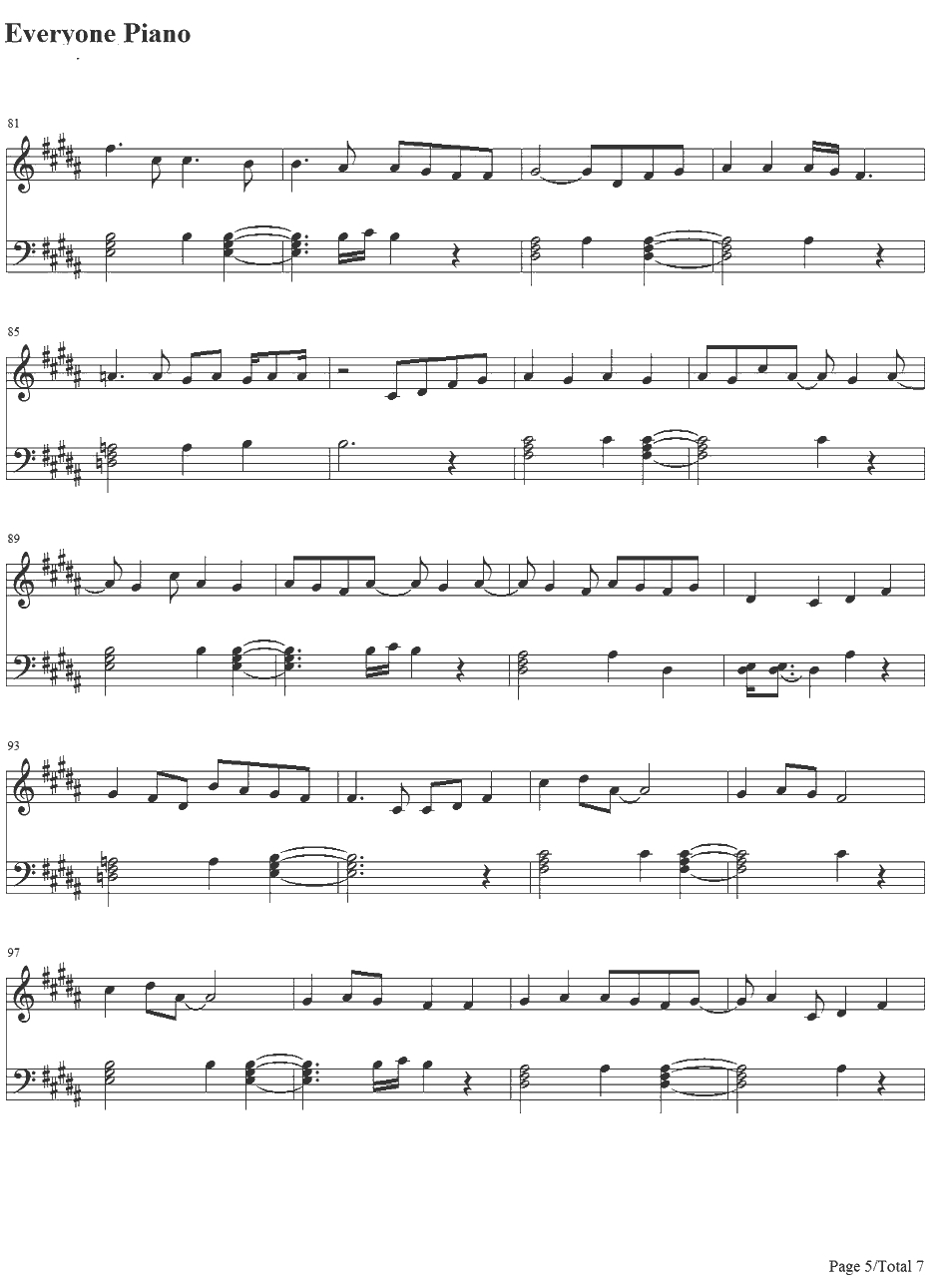 Honeymoon Avenue钢琴谱-ArianaGrande5