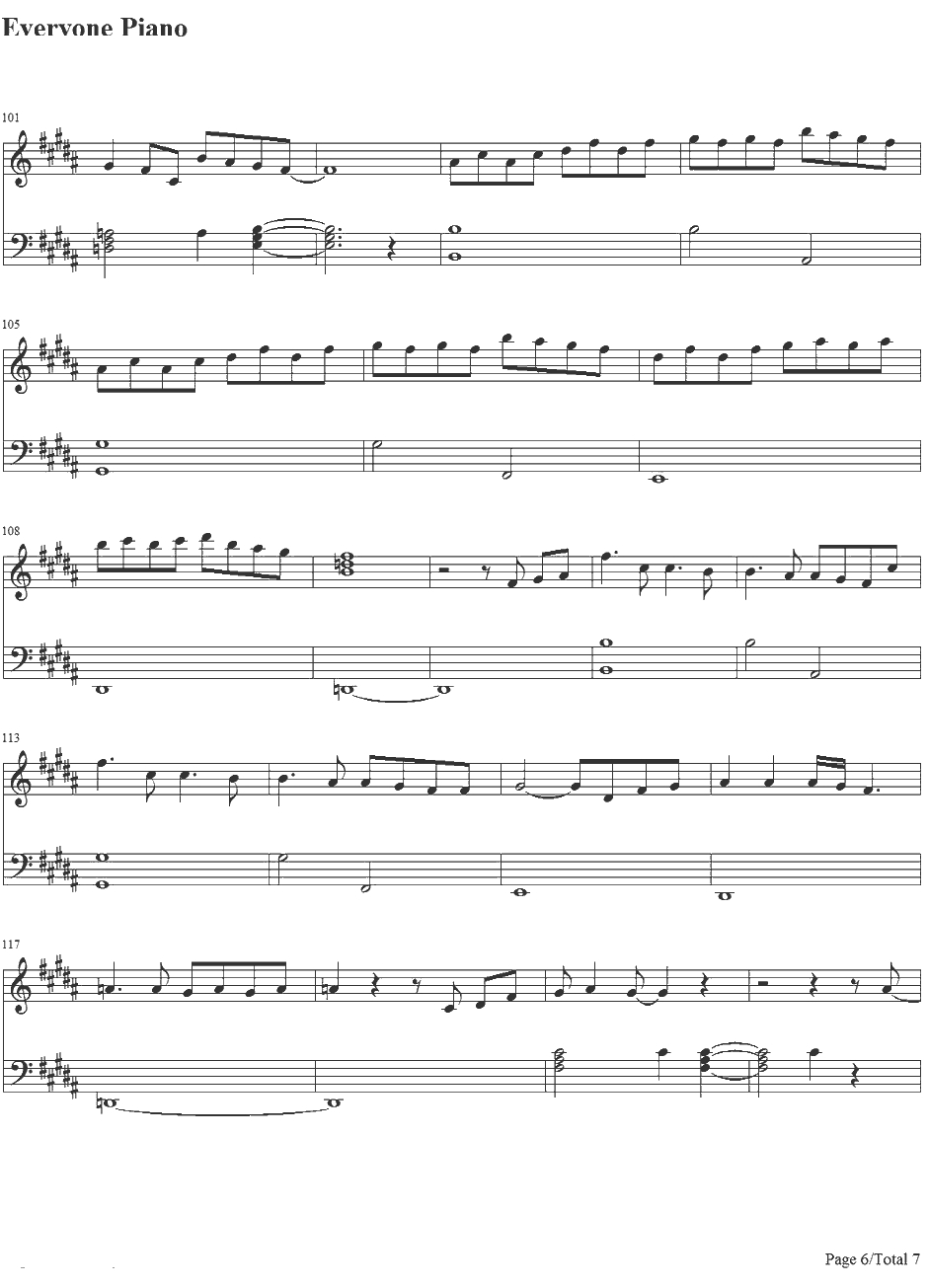 Honeymoon Avenue钢琴谱-ArianaGrande6