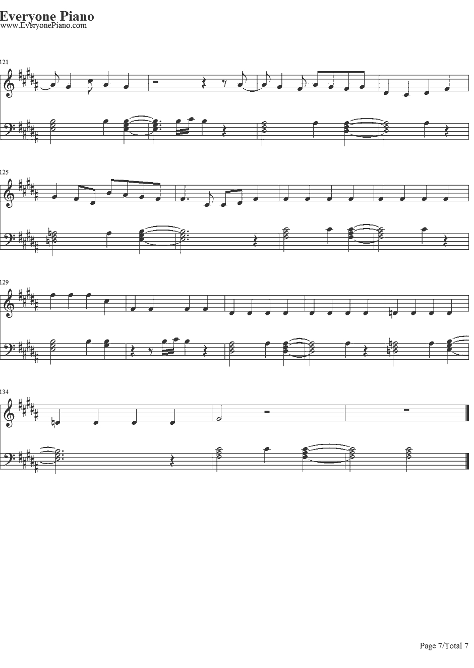 Honeymoon Avenue钢琴谱-ArianaGrande7