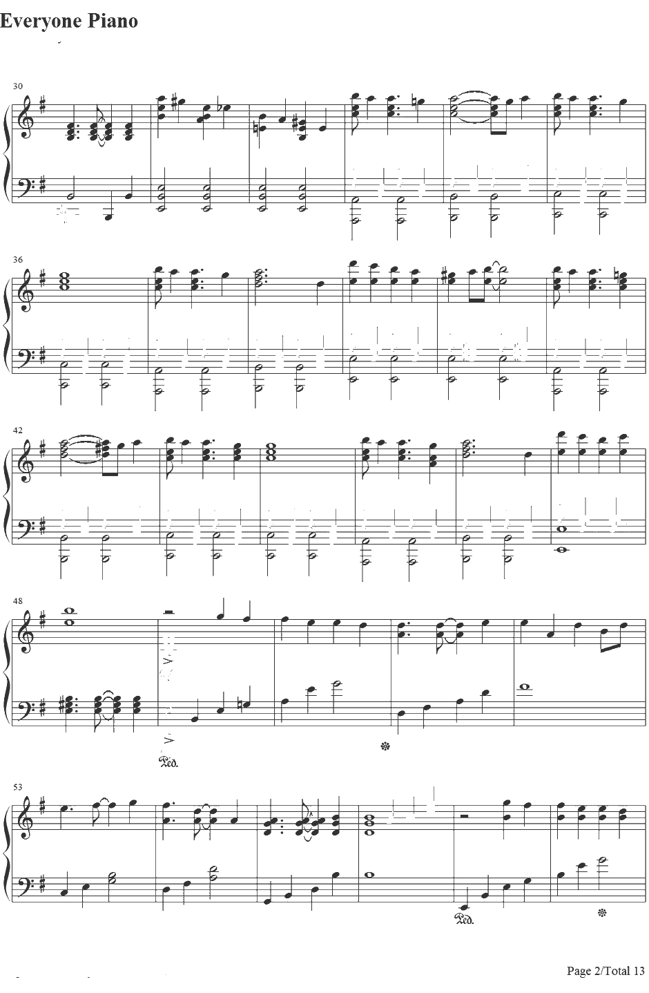 右肩の蝶钢琴谱-镜音双子镜音リン?レン-镜音双子2