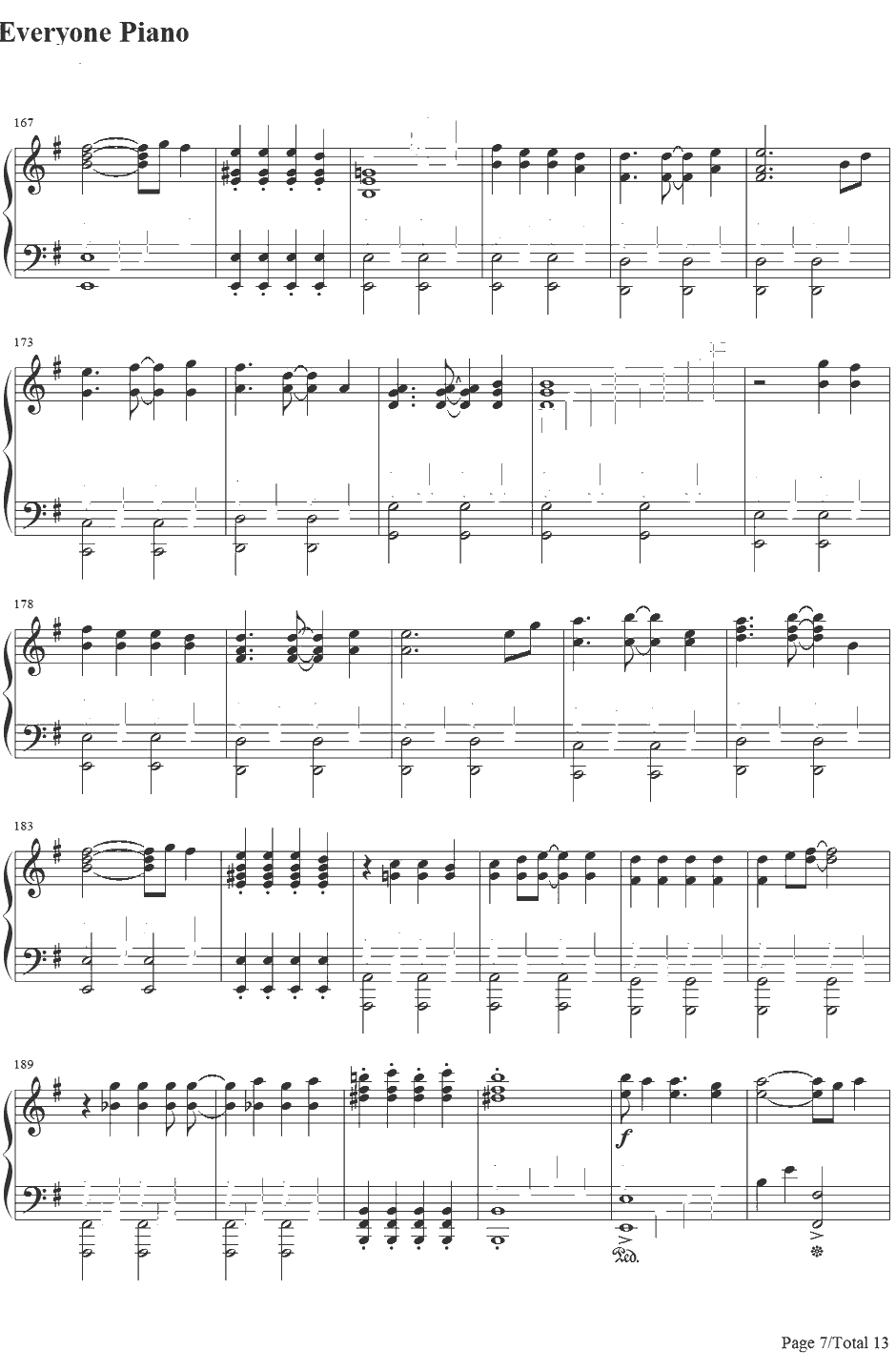 右肩の蝶钢琴谱-镜音双子镜音リン?レン-镜音双子7