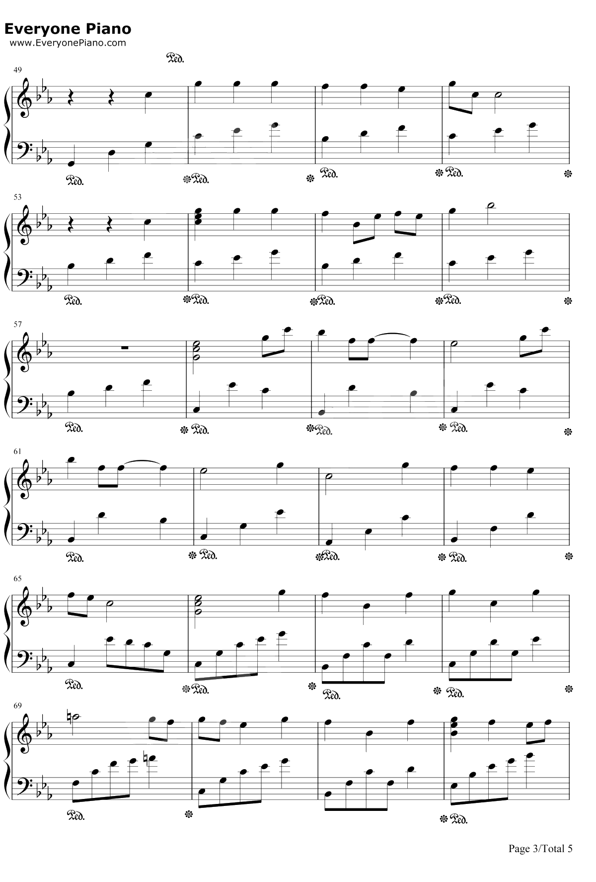 Arrietty's Song钢琴谱-塞西尔·科贝尔セシルコルベル宫崎骏-借东西的小人阿莉埃蒂-宫崎骏动画3