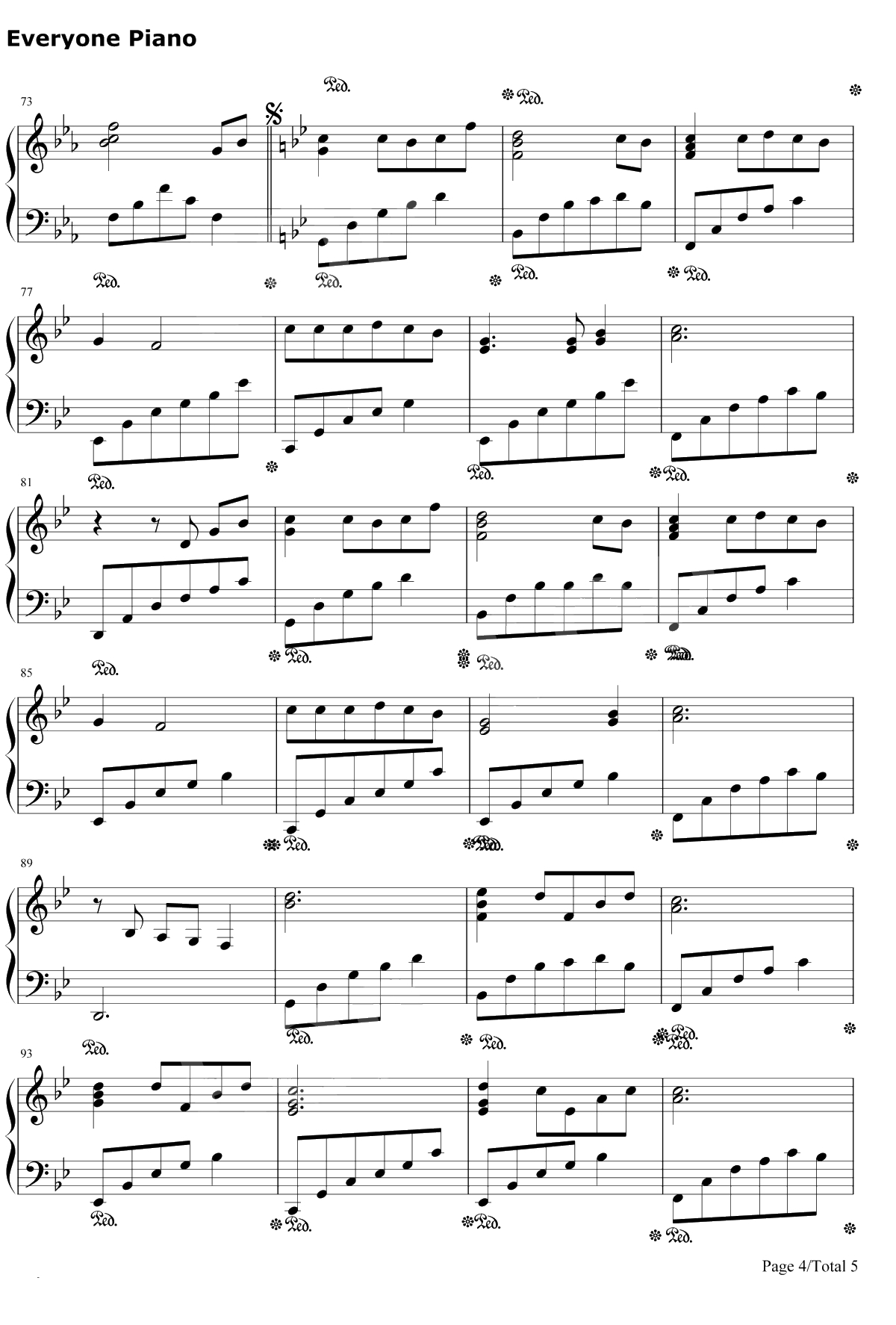 Arrietty's Song钢琴谱-塞西尔·科贝尔セシルコルベル宫崎骏-借东西的小人阿莉埃蒂-宫崎骏动画4