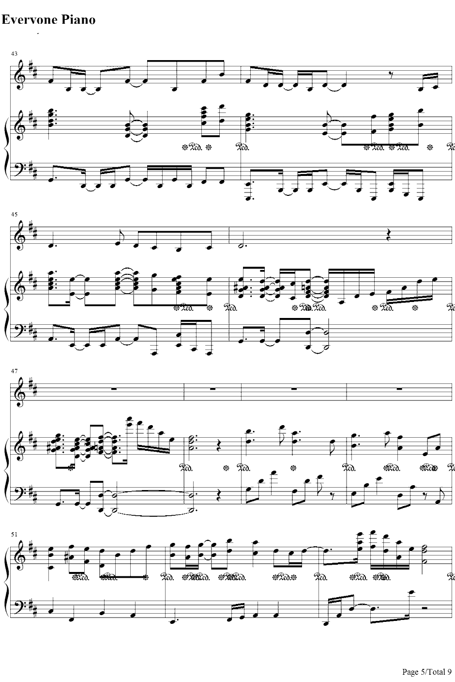 たからもの钢琴谱-石田燿子-青出于蓝～缘～主题曲5