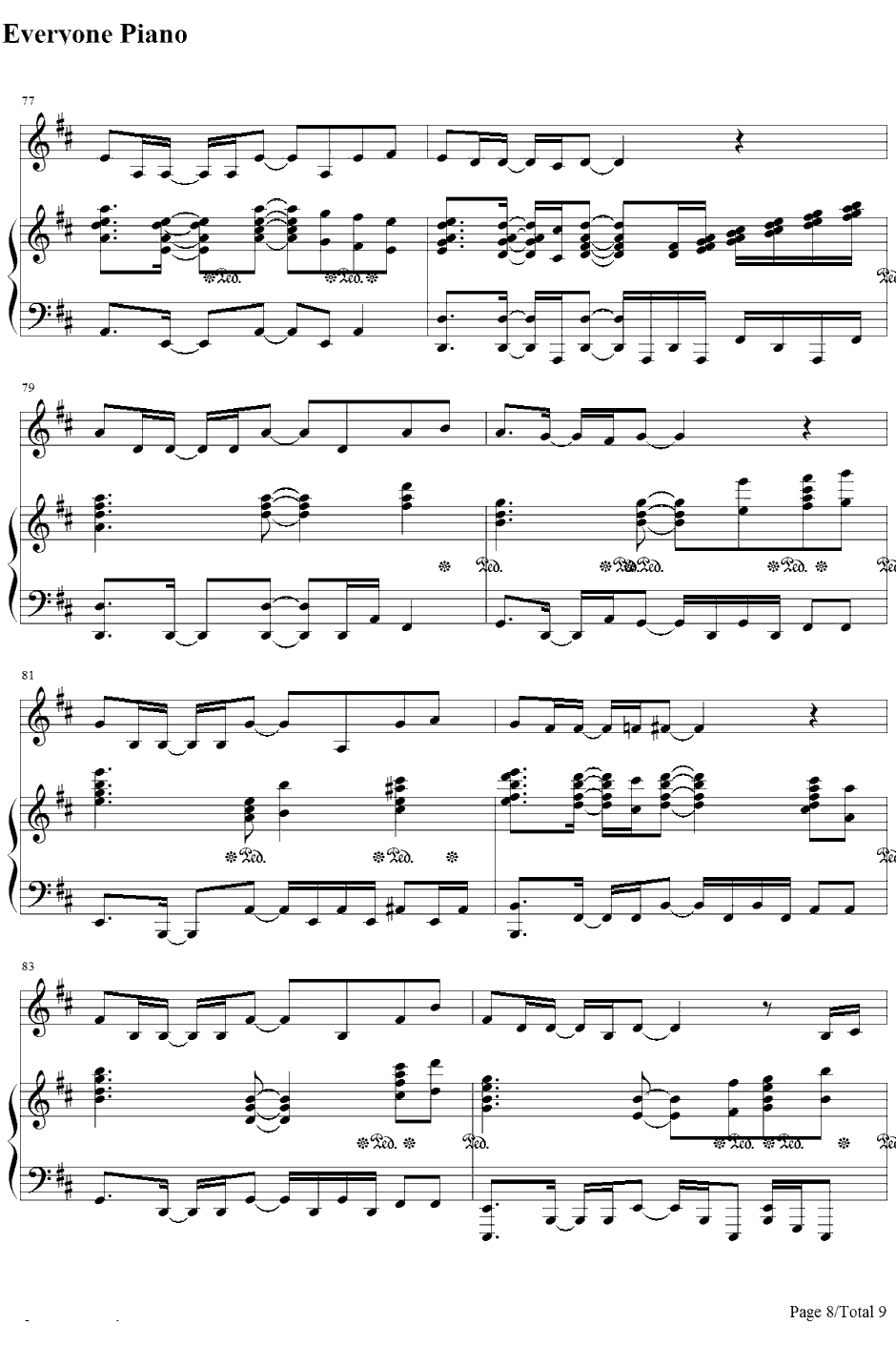 たからもの钢琴谱-石田燿子-青出于蓝～缘～主题曲8