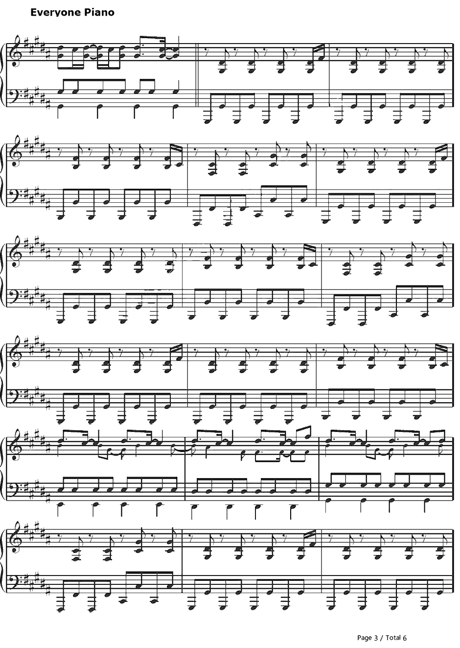 Play Hard钢琴谱-DavidGuettafeat.NeYo&Akon3