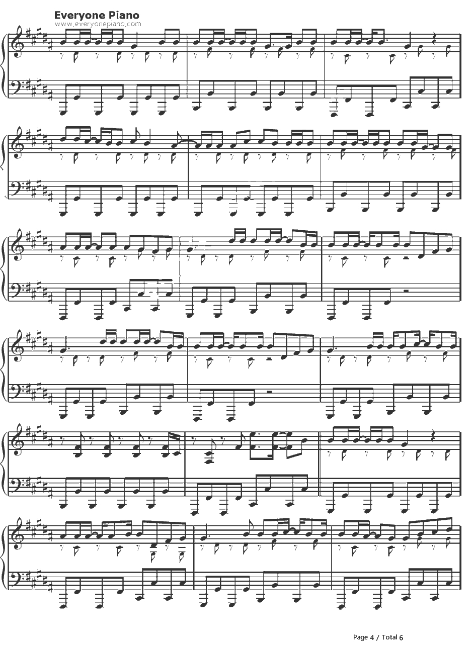 Play Hard钢琴谱-DavidGuettafeat.NeYo&Akon4