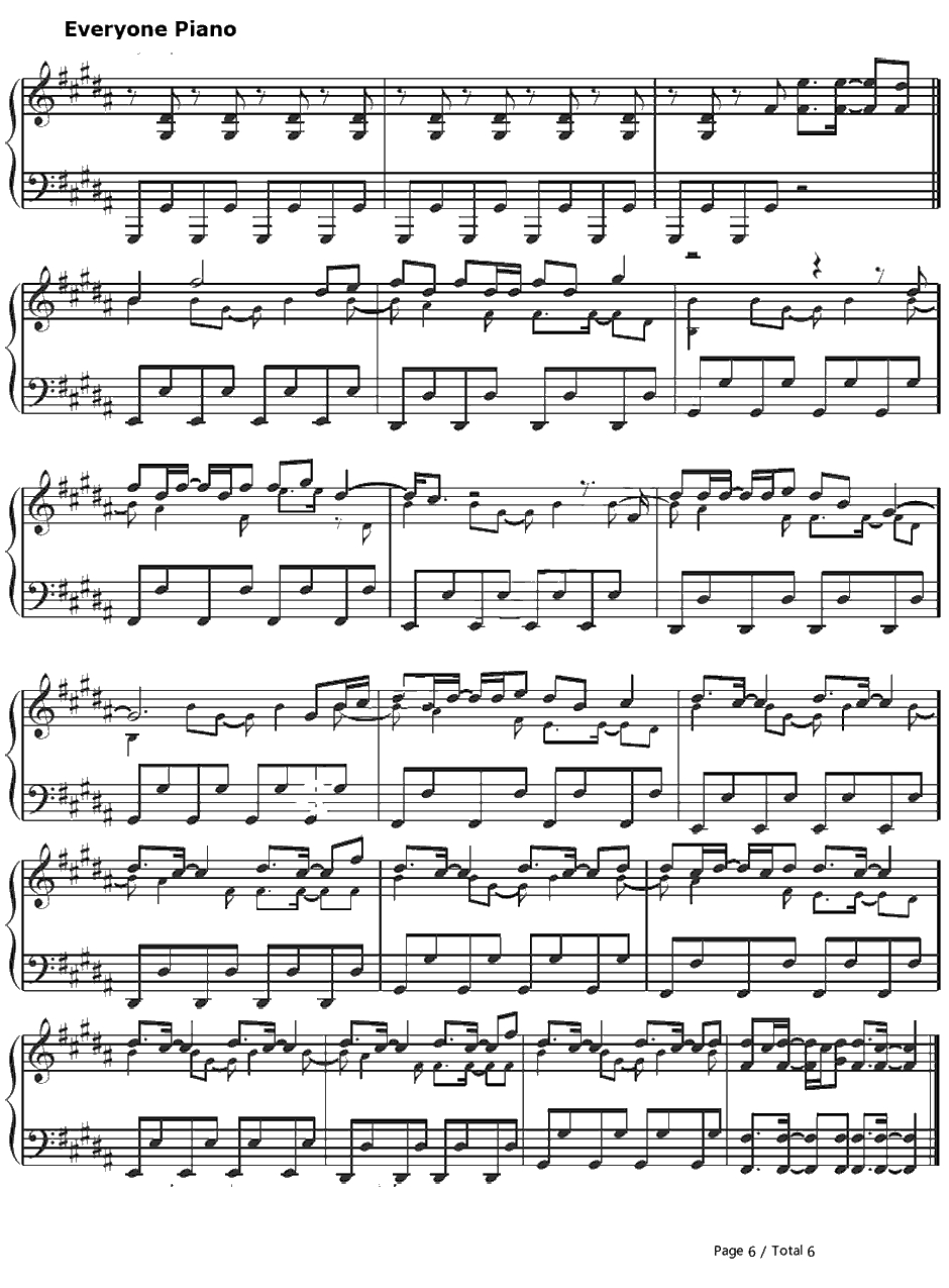 Play Hard钢琴谱-DavidGuettafeat.NeYo&Akon6