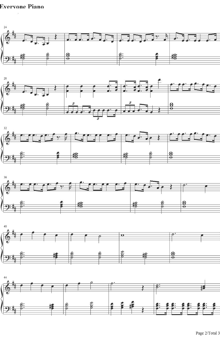 结ンデ开イテ罗刹ト骸钢琴谱-初音ミク2