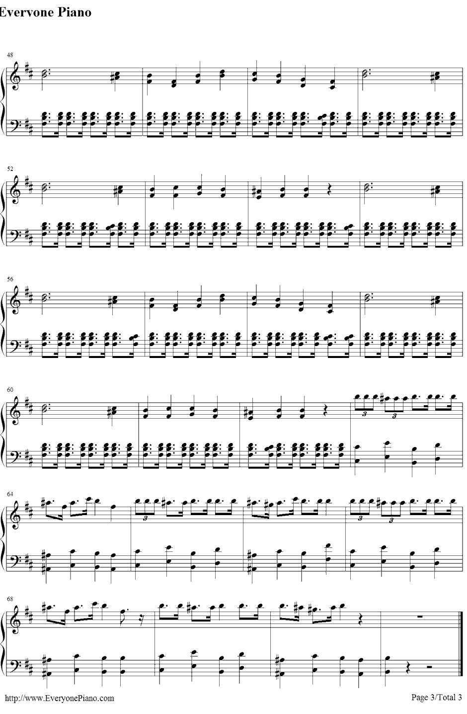 结ンデ开イテ罗刹ト骸钢琴谱-初音ミク3