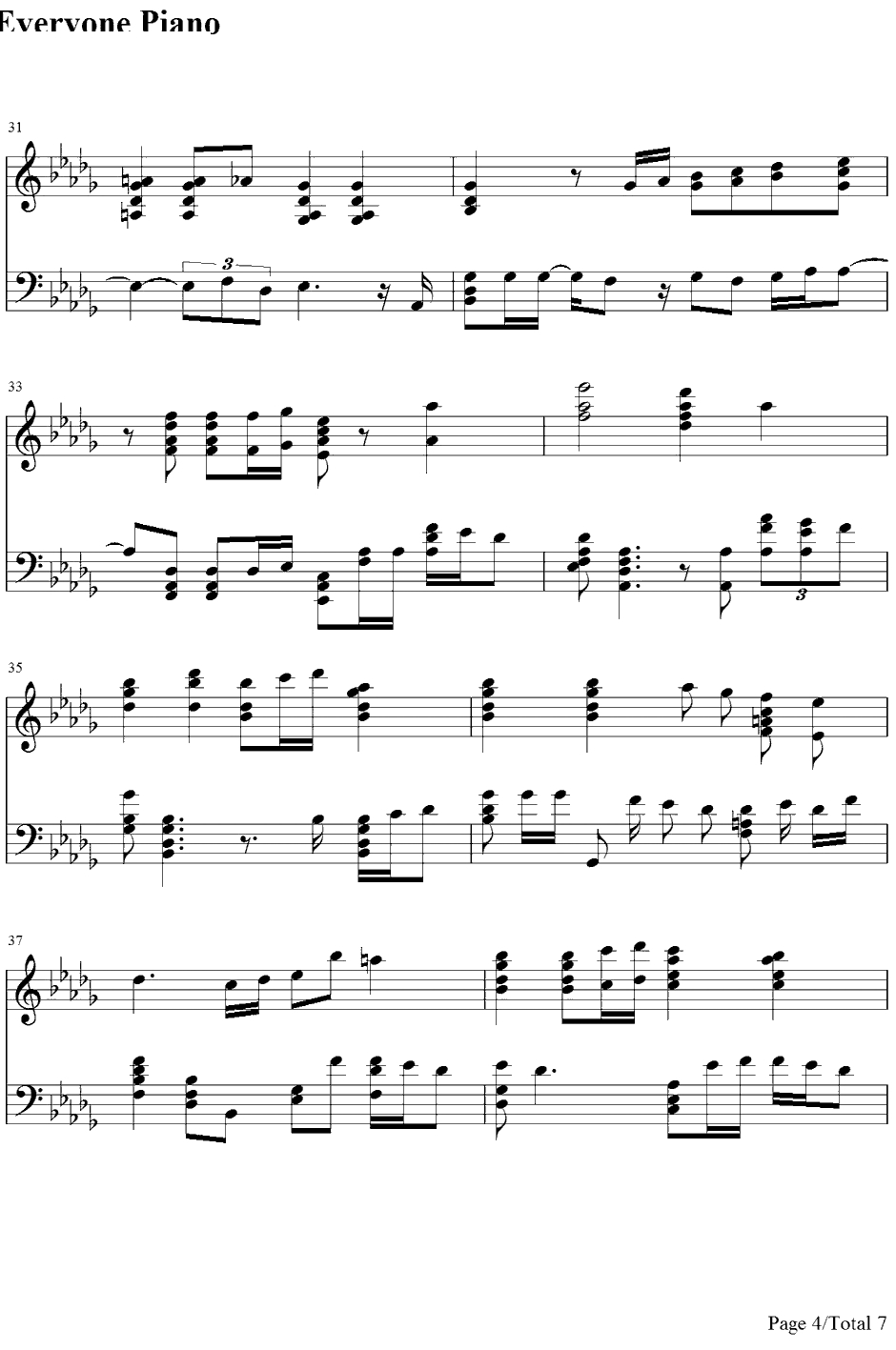 It Has to beYou钢琴谱-YeSung　艺声(SuperJunior)--Cinderella'sSisterOST4